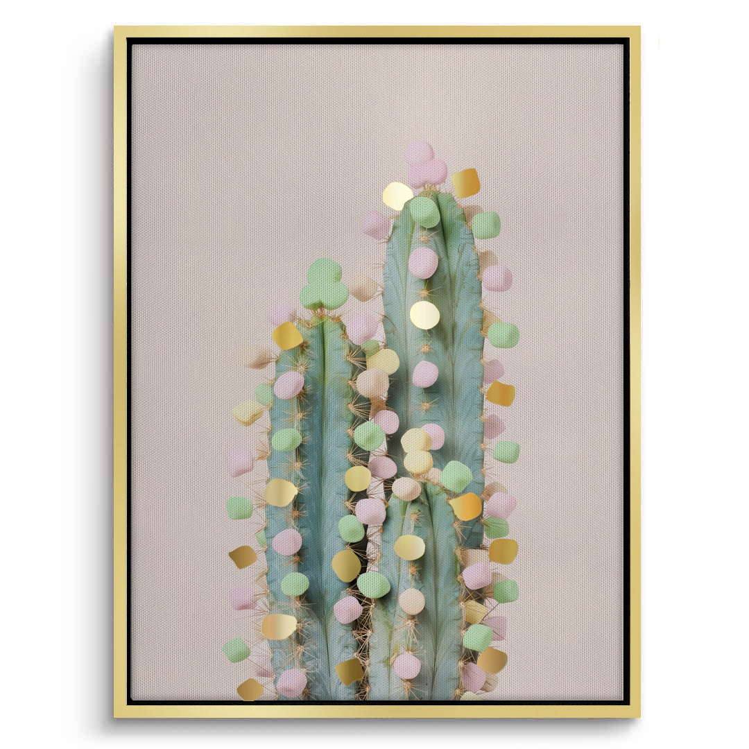 2Pastel Cactus - Canvas