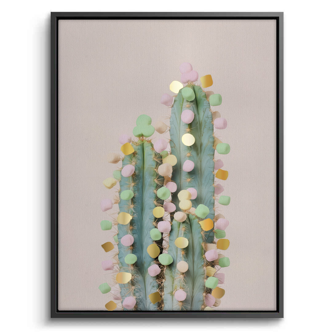 2Pastel Cactus - Canvas