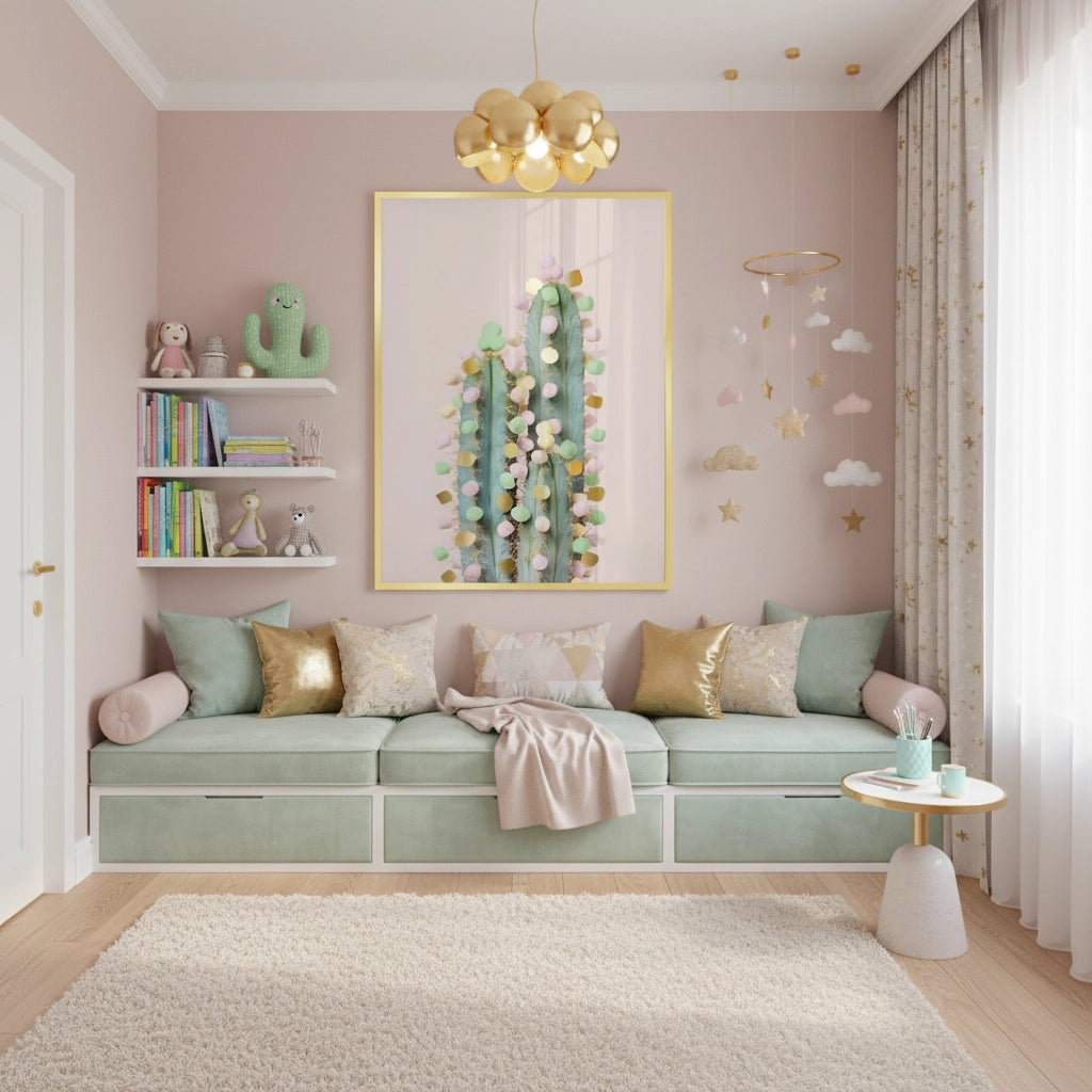 2Pastel Cactus - Fine Art