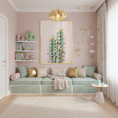 Pastel Cactus - Fine Art