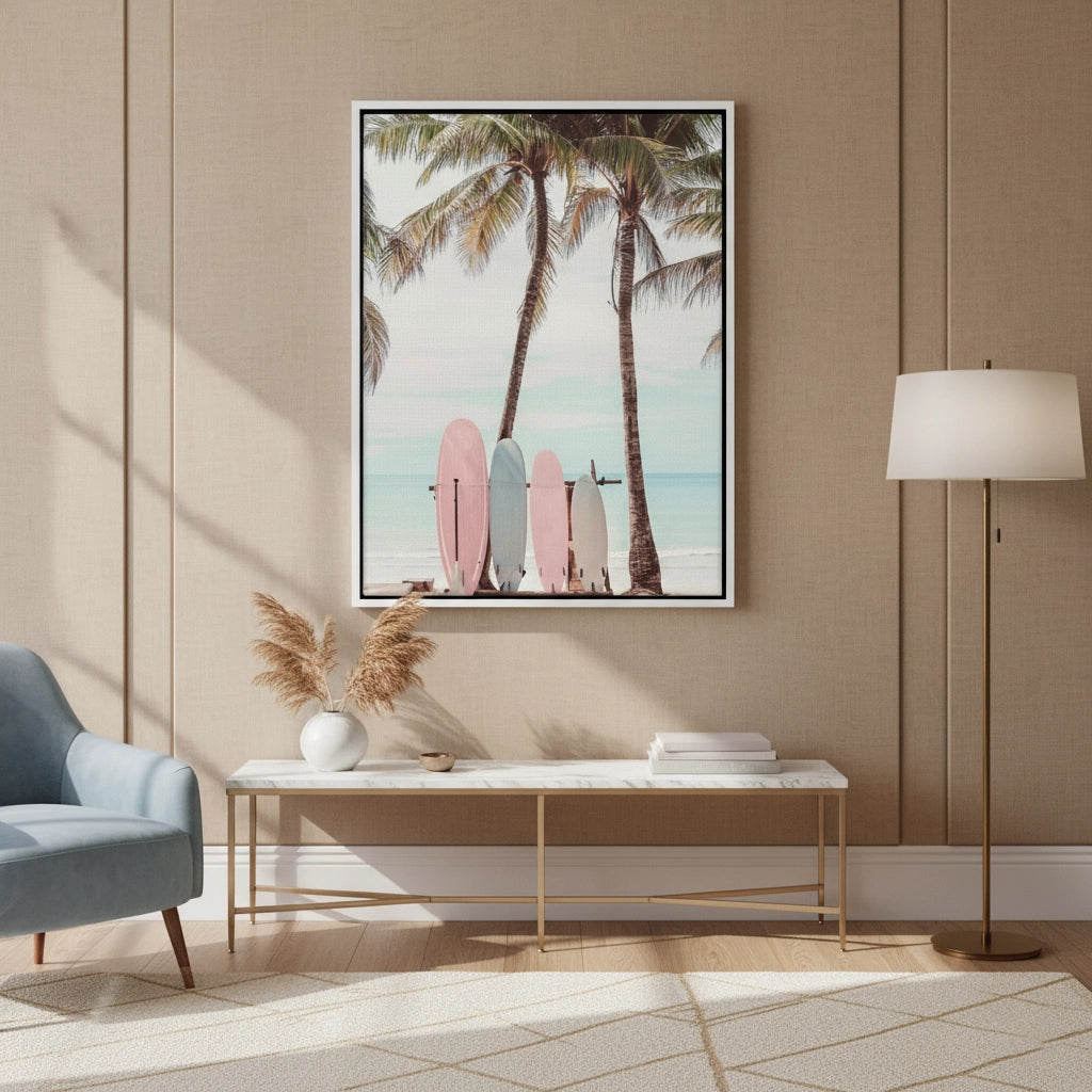 2Pastel Surfboards  - Canvas