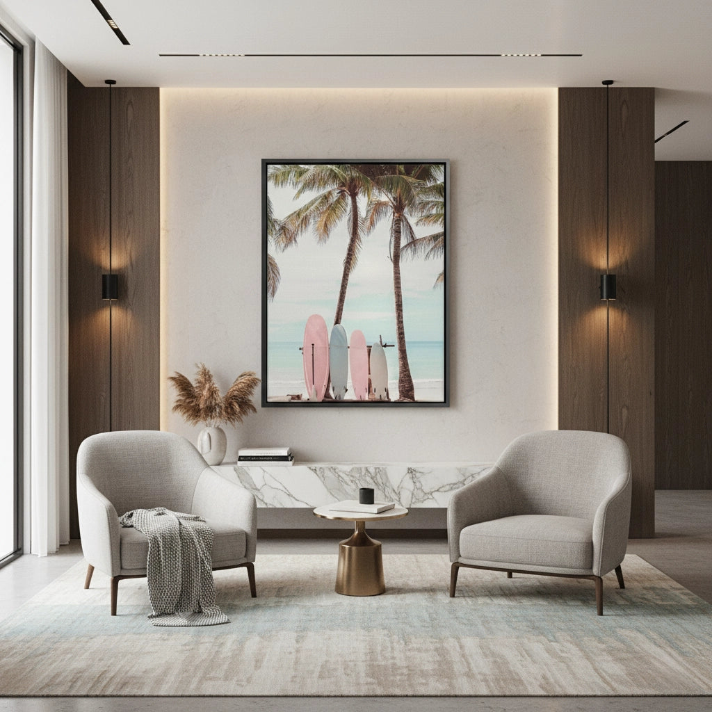 2Pastel Surfboards  - Canvas