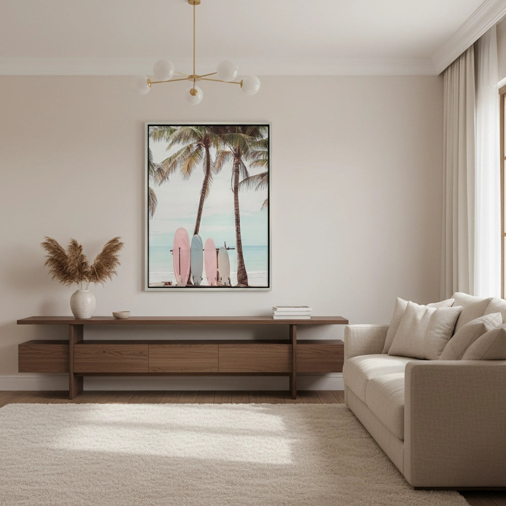 2Pastel Surfboards  - Canvas