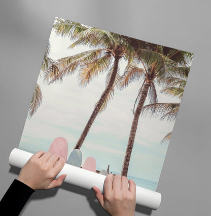 Pastel Surfboards - Poster