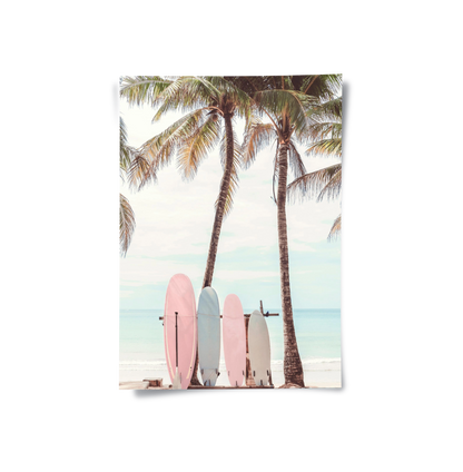 Pastel Surfboards - Poster