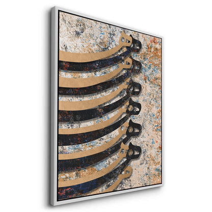 Patina & Calligraphy - Canvas