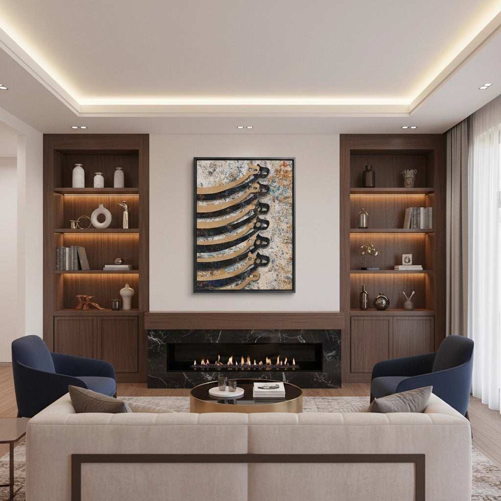 2Patina & Calligraphy - Canvas