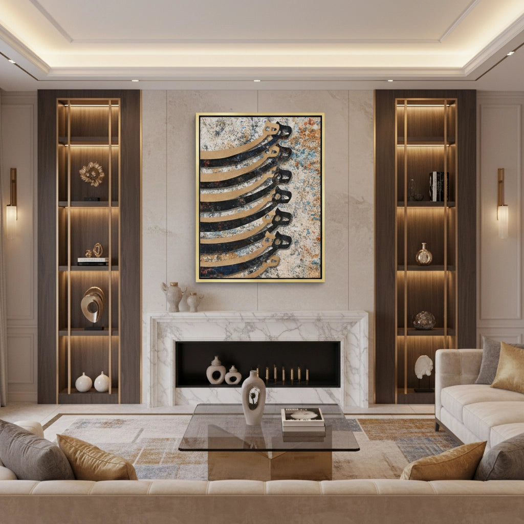 2Patina & Calligraphy - Canvas