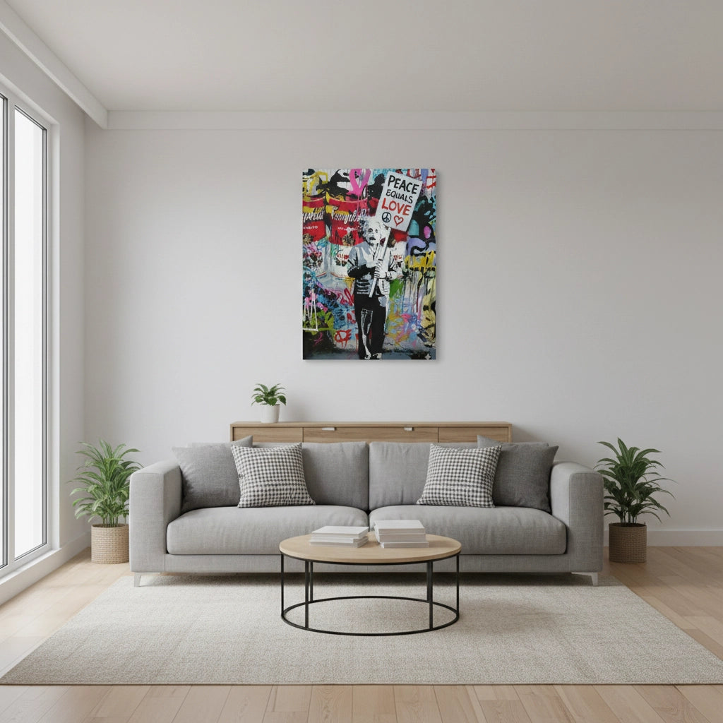 Peace Equals Love - Canvas