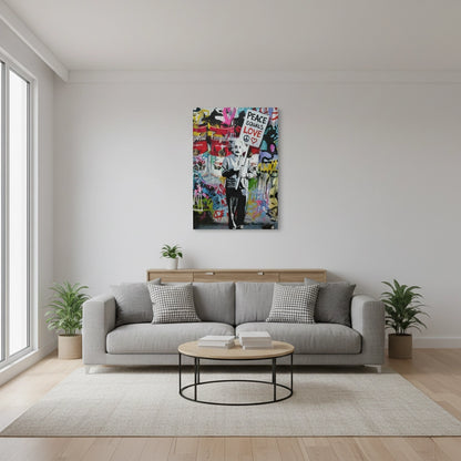 Peace Equals Love - Canvas