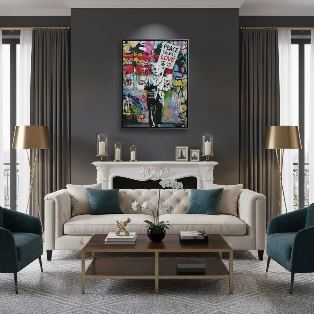 2Peace Equals Love - Canvas