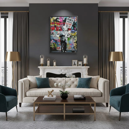 Peace Equals Love - Canvas