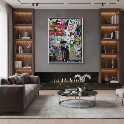Peace Equals Love - Canvas