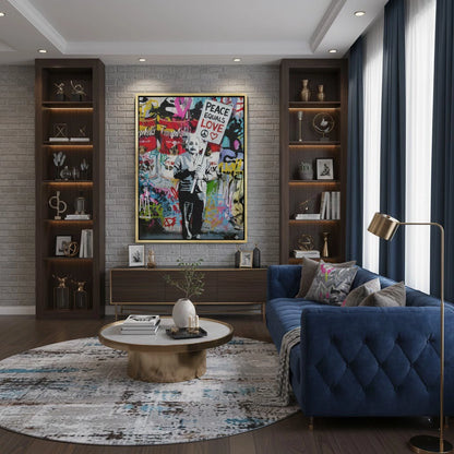 Peace Equals Love - Canvas