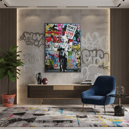 Peace Equals Love - Fine Art