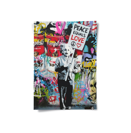 Peace Equals Love - Poster