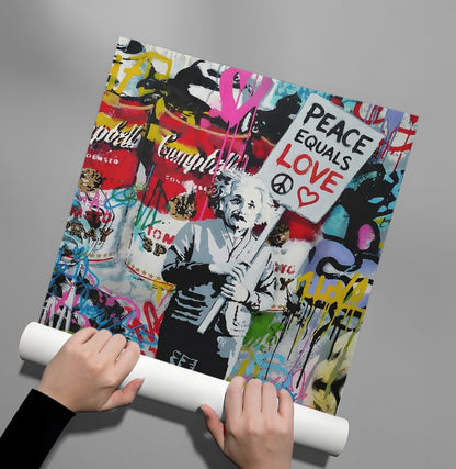 Peace Equals Love - Poster