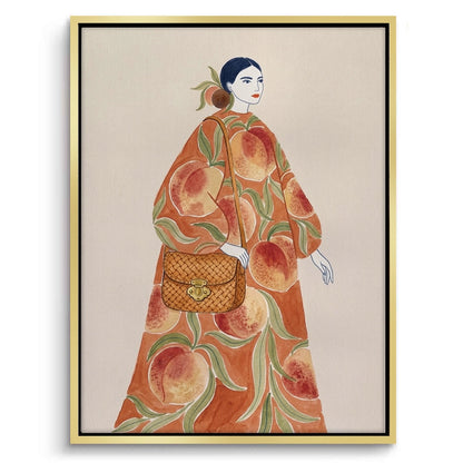 Peach Dress - Canvas