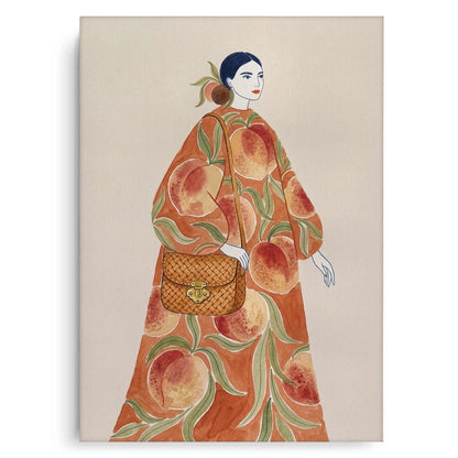 Peach Dress - Canvas