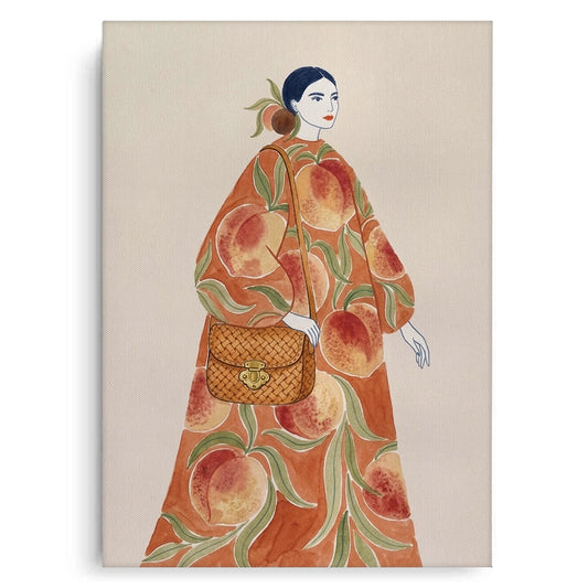Peach Dress - Canvas