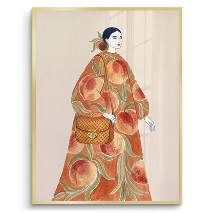 Peach Dress - Fine Art