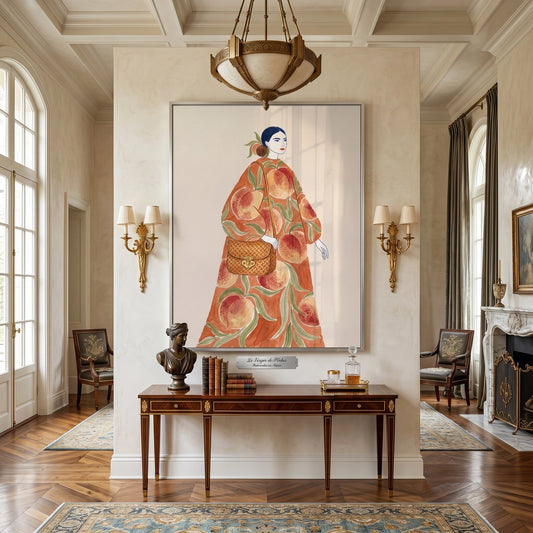 Peach Dress - Fine Art
