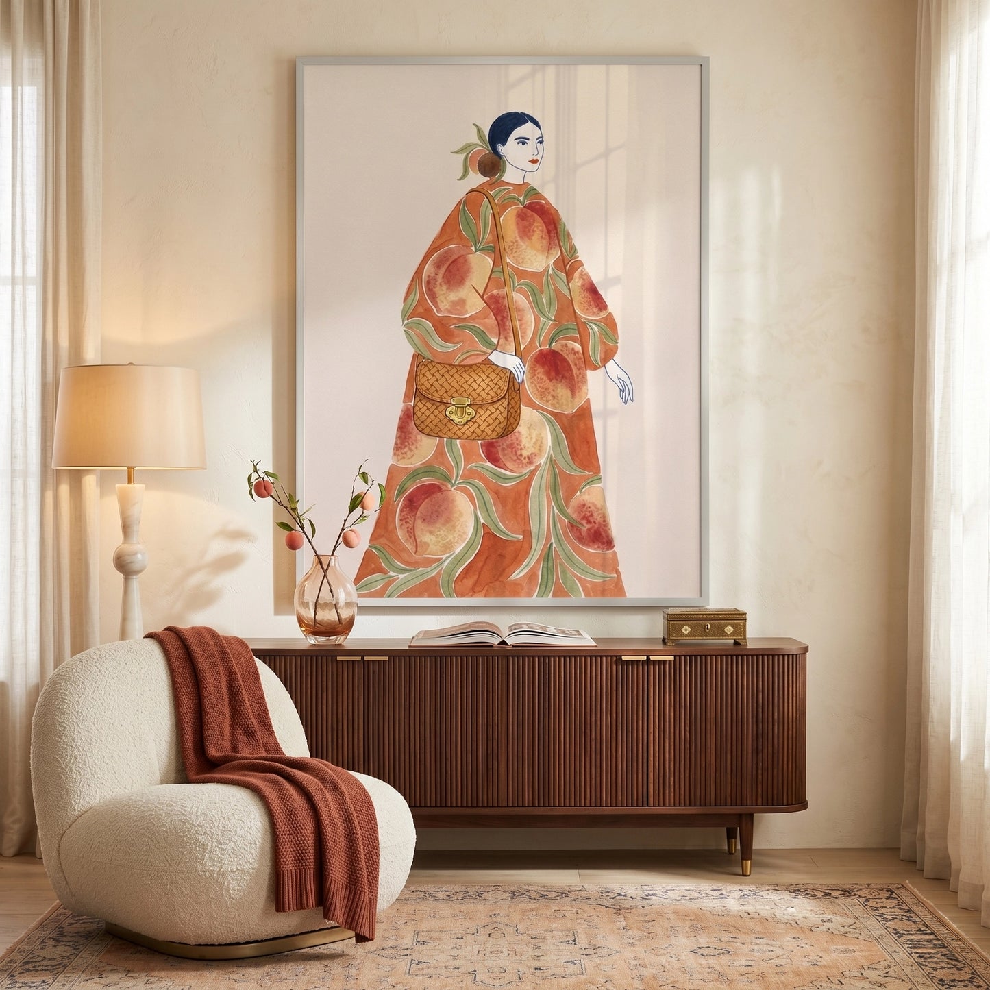 2Peach Dress - Fine Art