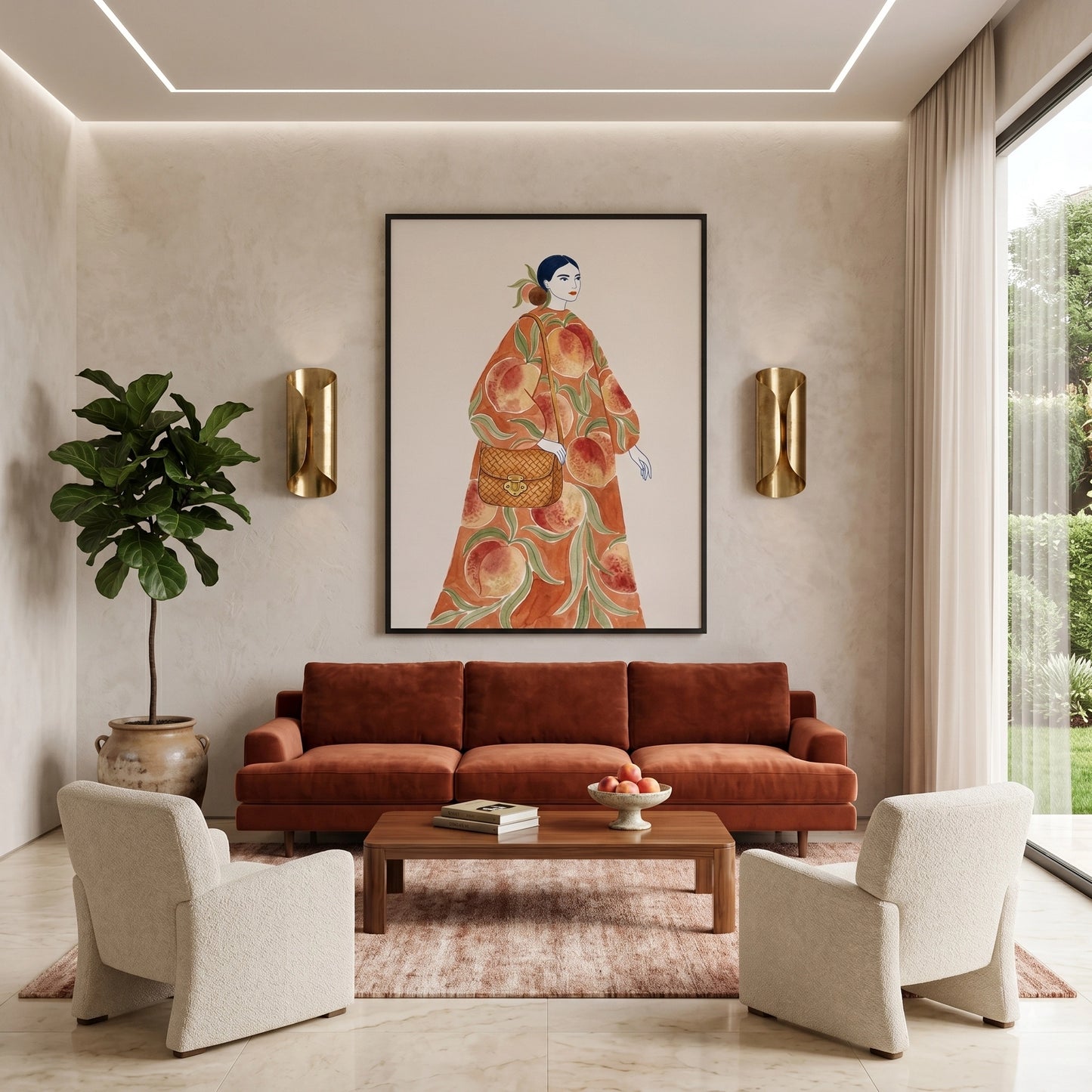 2Peach Dress - Fine Art