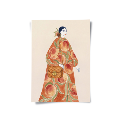 Peach Dress - Poster