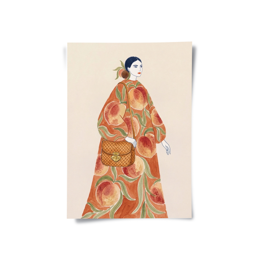 Peach Dress - Poster