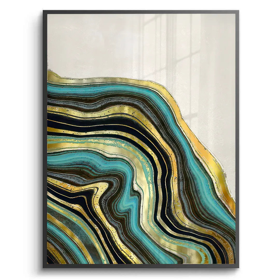 Peacock Vein Set of 2 - Fine Art - Jasmineart.ae