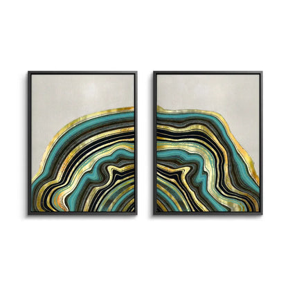 Peacock Vein Set of 2 - Canvas