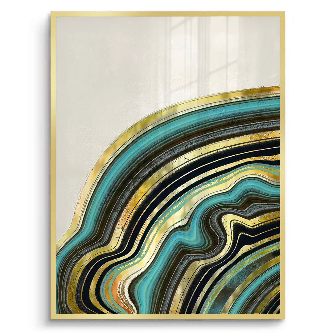 2Peacock Vein Set of 2 - Fine Art