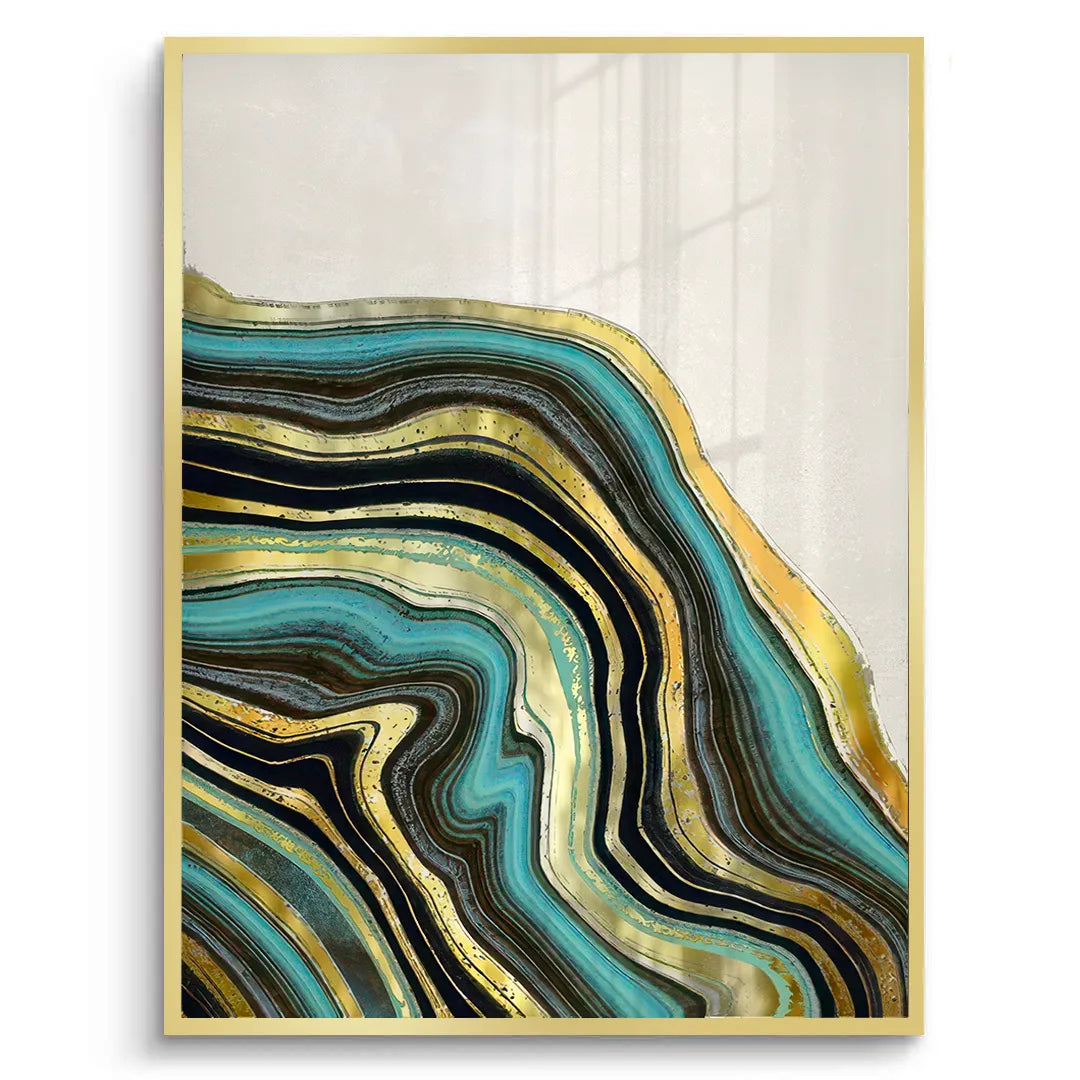 Peacock Vein Set of 2 - Fine Art - Jasmineart.ae
