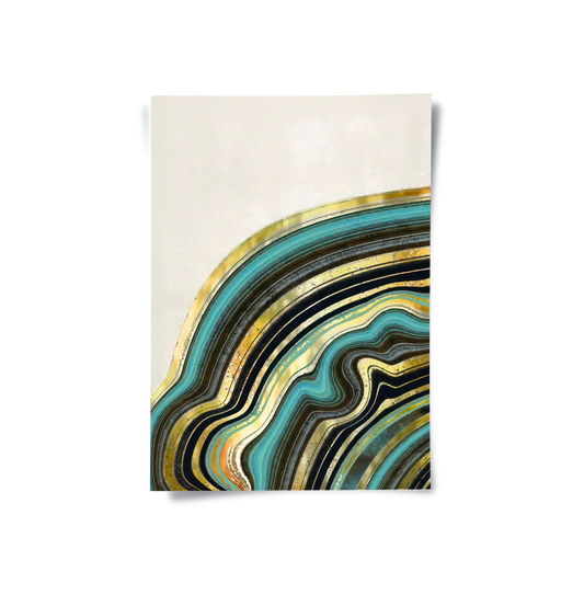 Peacock Vein Set of 2 - Poster