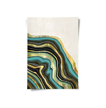 Peacock Vein Set of 2 - Poster