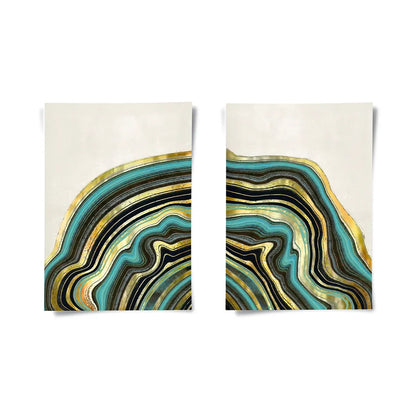 Peacock Vein Set of 2 - Poster