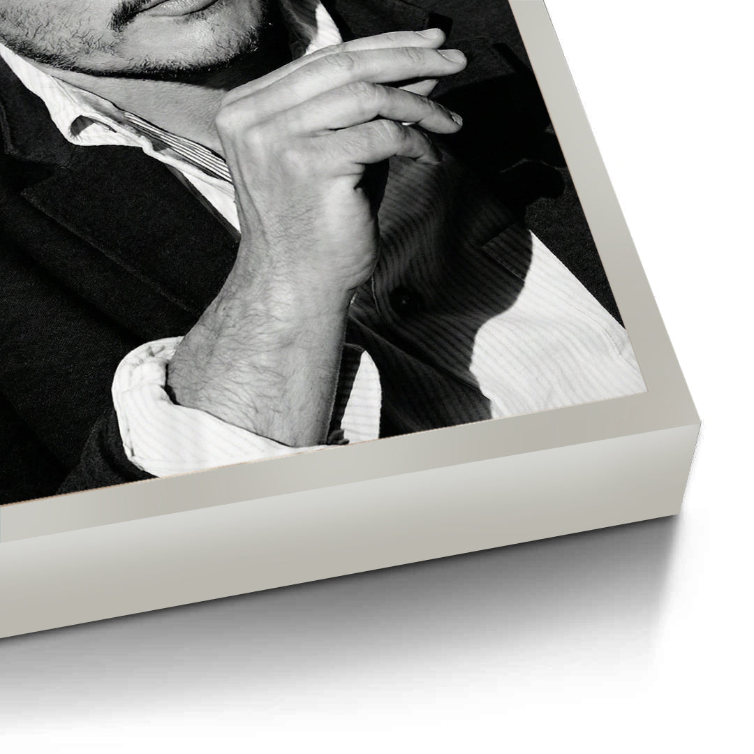 2Pedro Pascal Black and White Cinematic Portrait - Fine Art