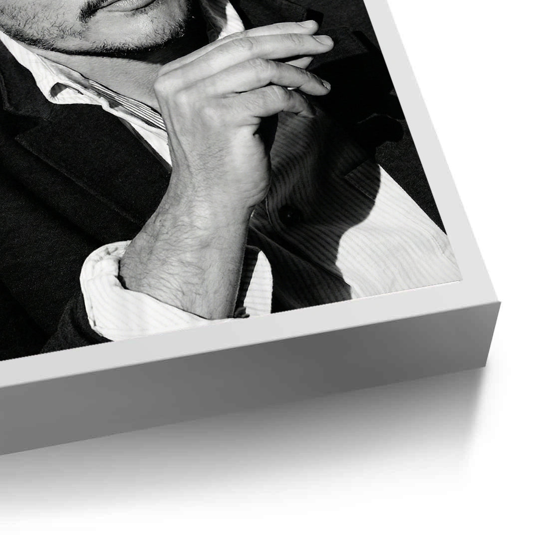 2Pedro Pascal Black and White Cinematic Portrait - Fine Art