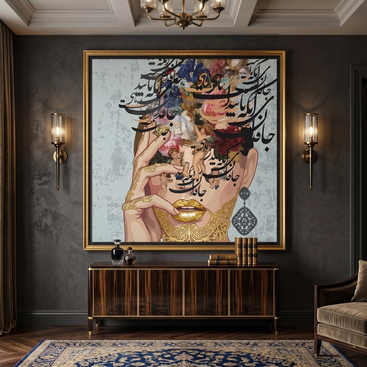 2Persian Calligraphy - Canvas
