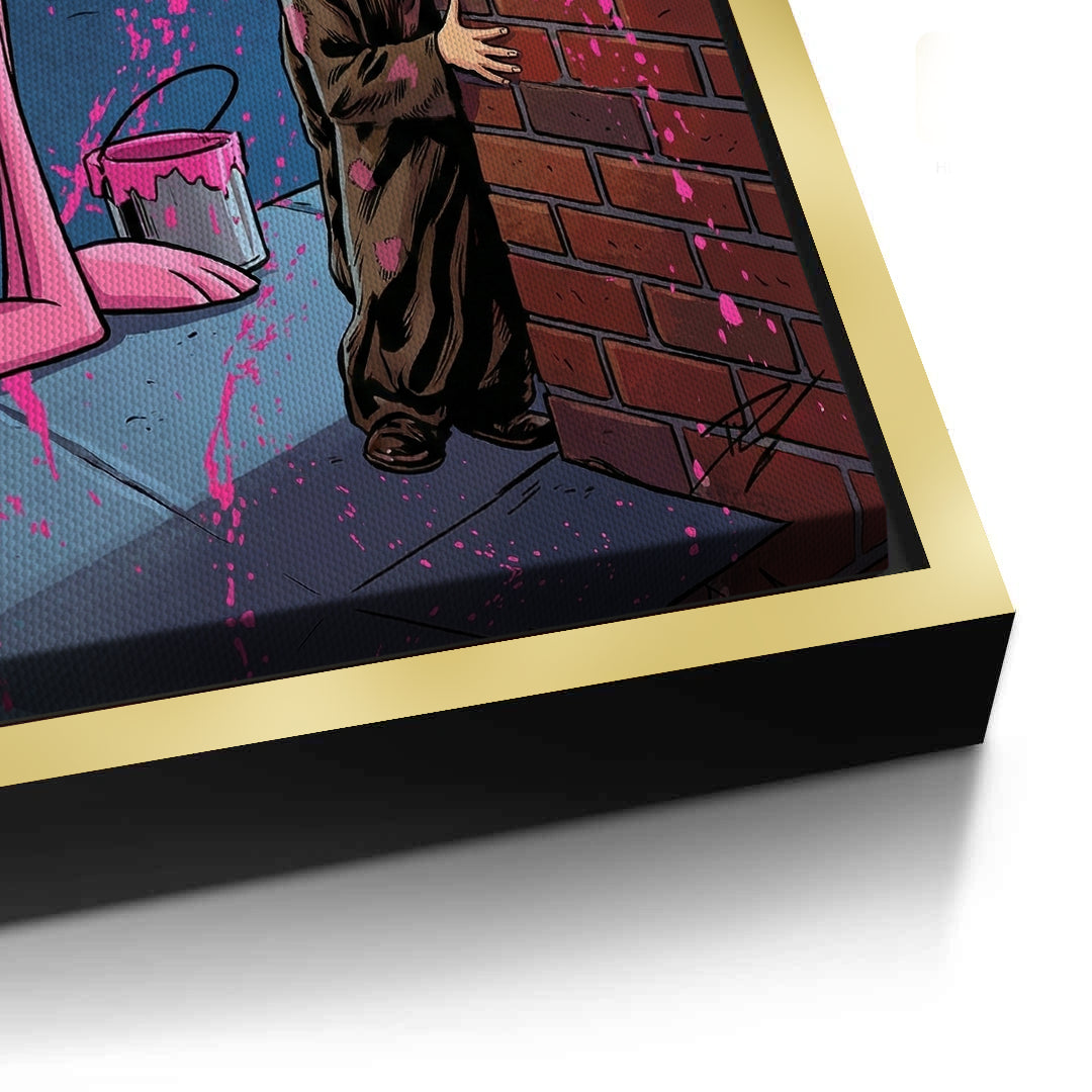 2Pink Panther & Charlie Chaplin - Canvas