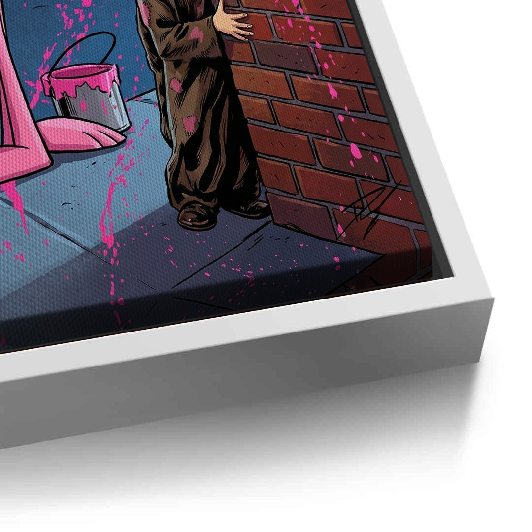 2Pink Panther & Charlie Chaplin - Canvas