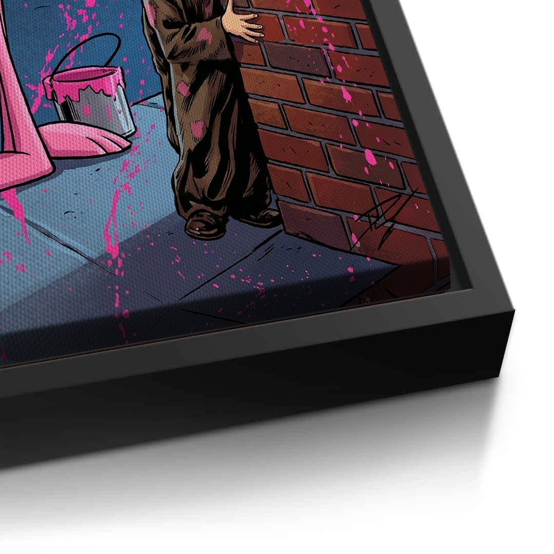 2Pink Panther & Charlie Chaplin - Canvas