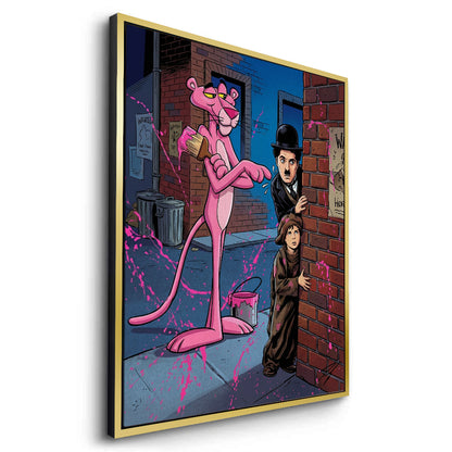 Pink Panther & Charlie Chaplin - Canvas
