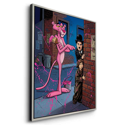 Pink Panther & Charlie Chaplin - Canvas