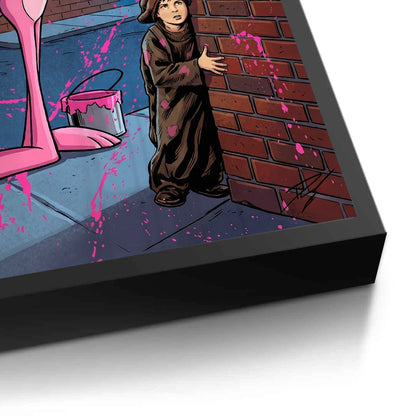Pink Panther & Charlie Chaplin - Fine Art