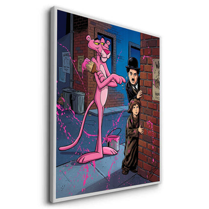 Pink Panther & Charlie Chaplin - Fine Art