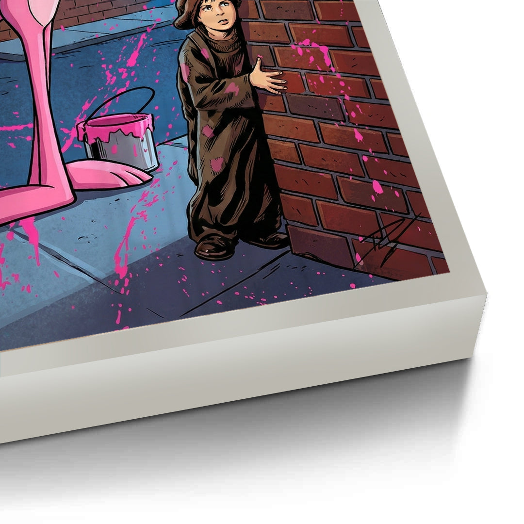 2Pink Panther & Charlie Chaplin - Fine Art