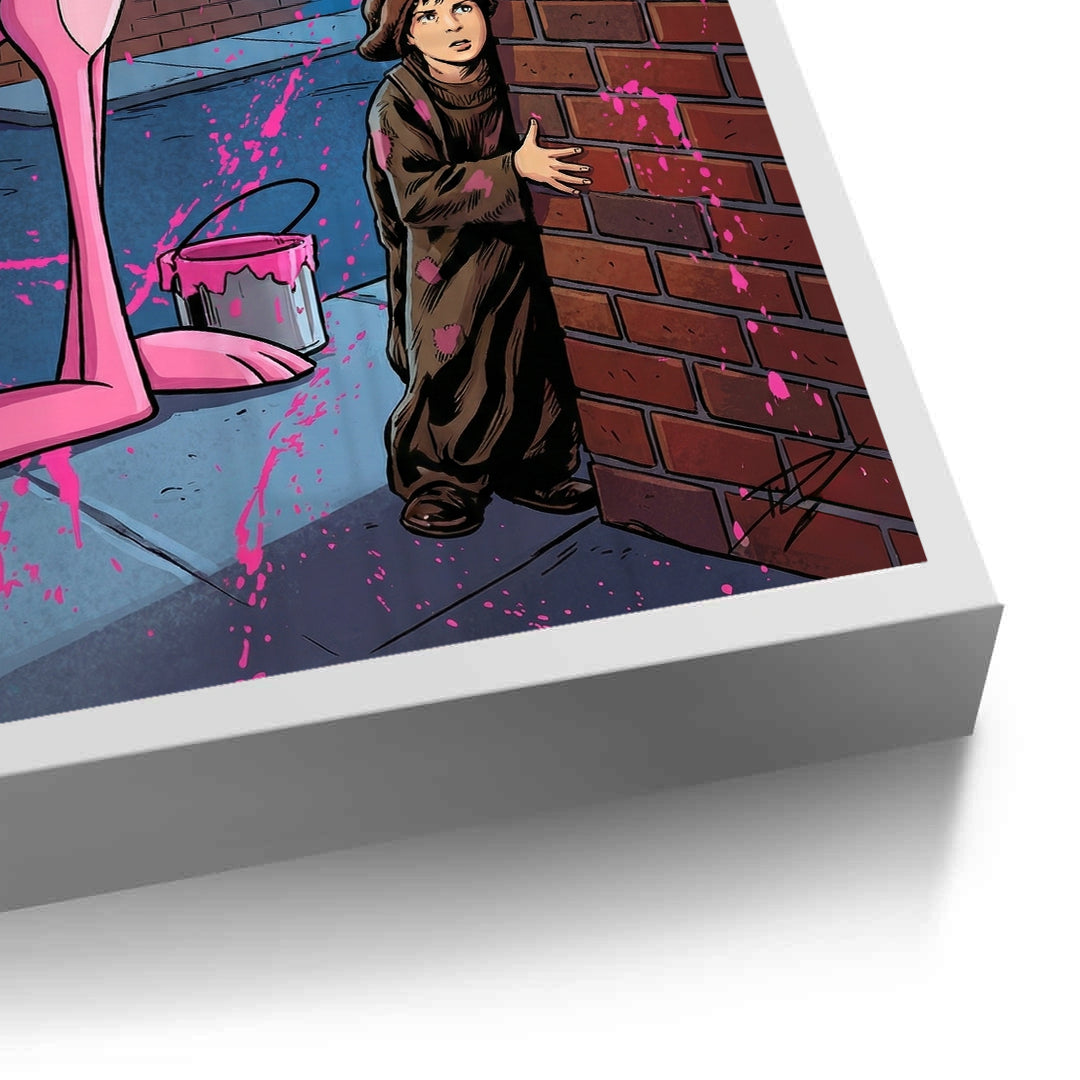 2Pink Panther & Charlie Chaplin - Fine Art