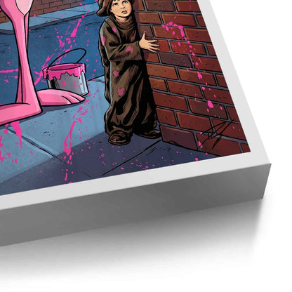 Pink Panther & Charlie Chaplin - Fine Art